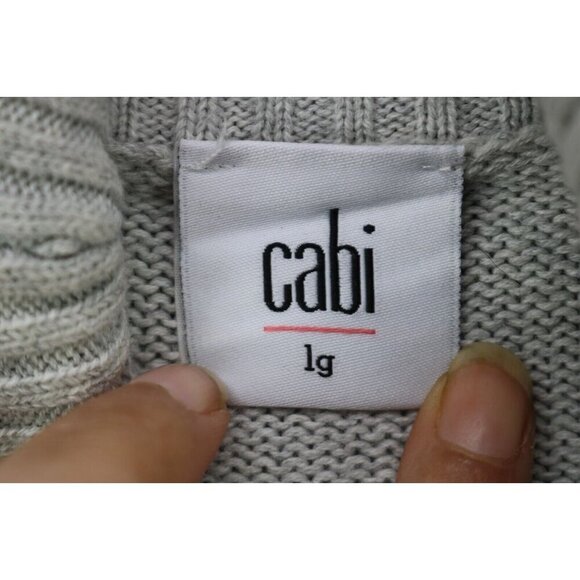 Cabi Cable Knit Sweater Poncho-Size Large- Hand Warmer - Picture 6 of 10